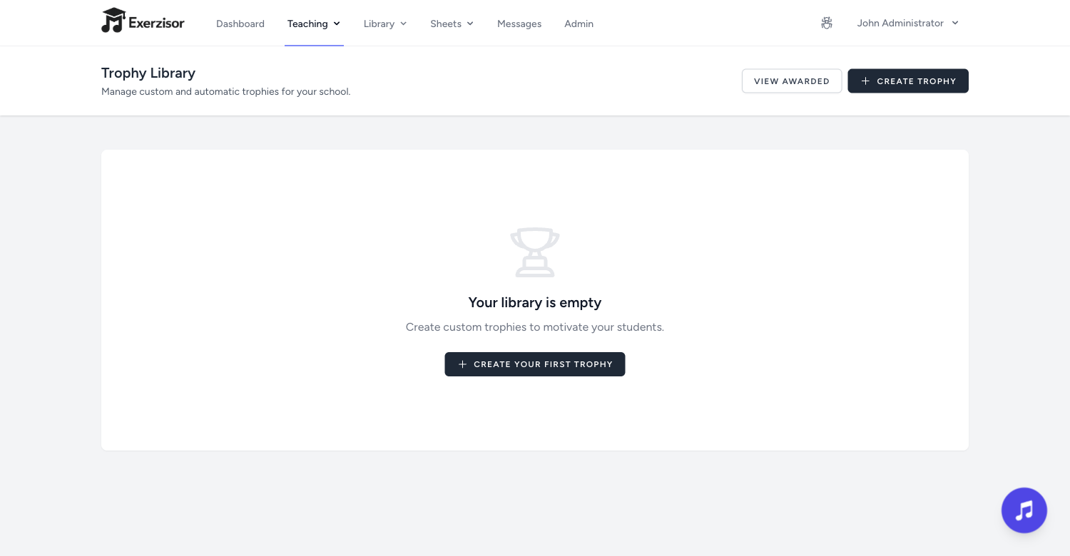 Admin Trophy Management & Creation Toggle — screenshot