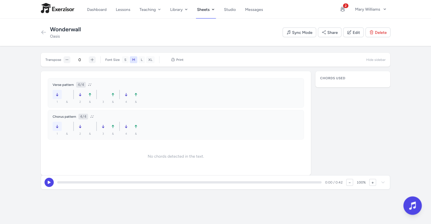 Audio Transpose — screenshot