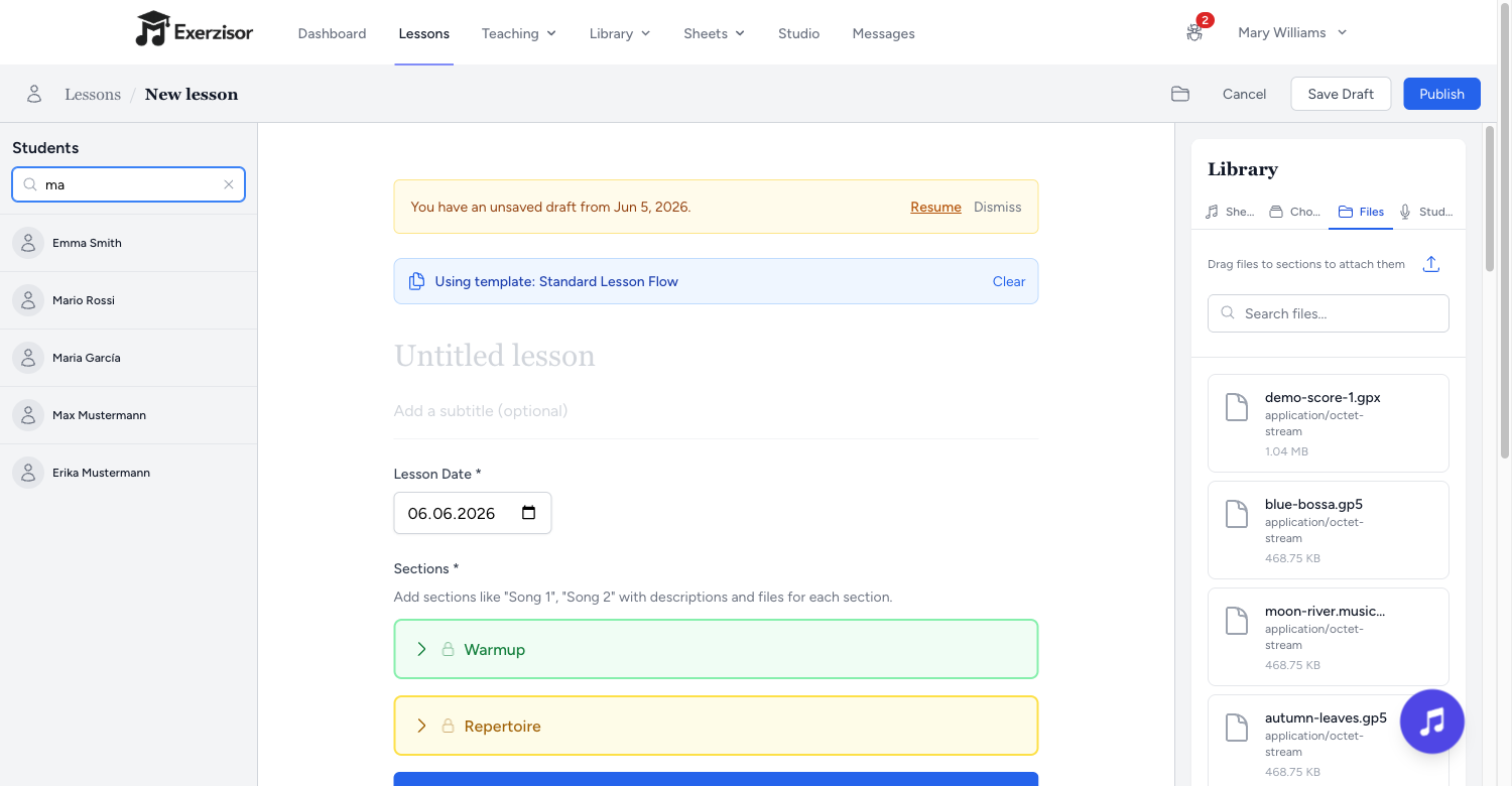 Lesson Page Loading Fix for Large File Libraries — screenshot