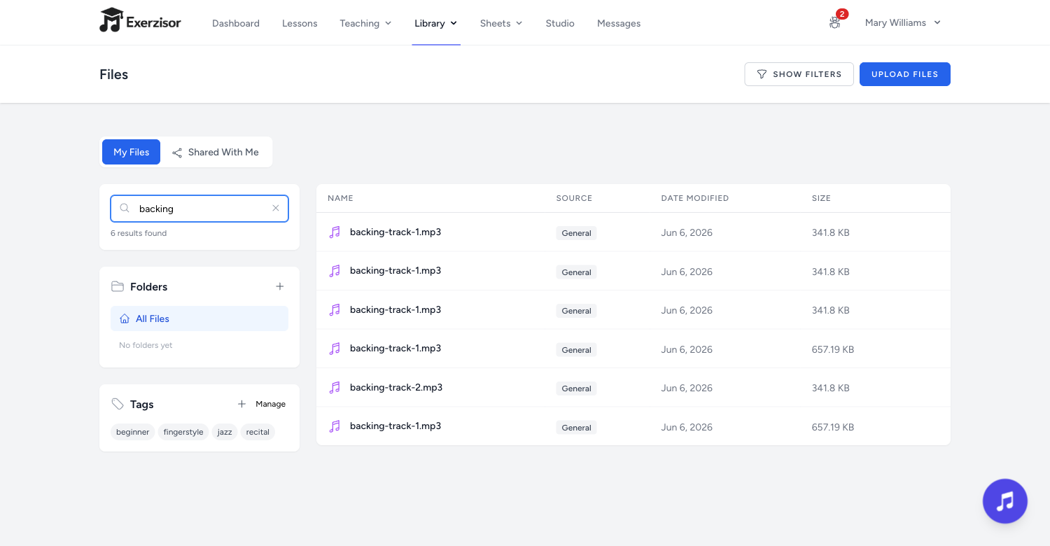 Live Search for Files — screenshot