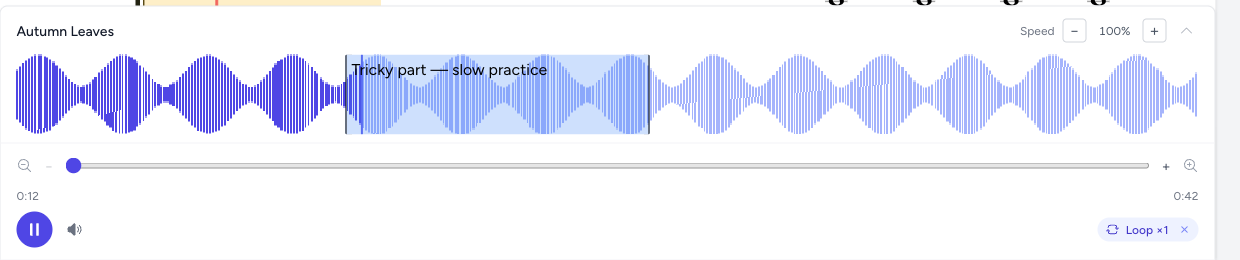 One-Tap Playback Speed Stepper — screenshot